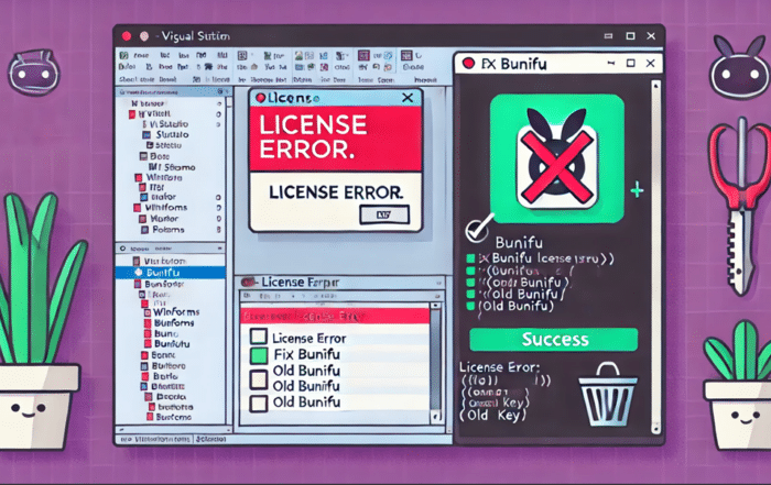Stuck with Bunifu’s “incorrect license details” error? Learn how to delete conflicting files, use the CLI tool, and reinstall packages in Visual Studio