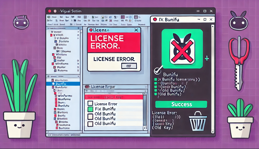 Stuck with Bunifu’s “incorrect license details” error? Learn how to delete conflicting files, use the CLI tool, and reinstall packages in Visual Studio